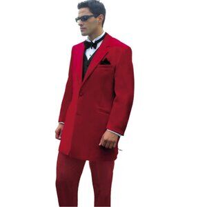 Red Andrew Fezza Tuxedo Coat and Pants All sizes!